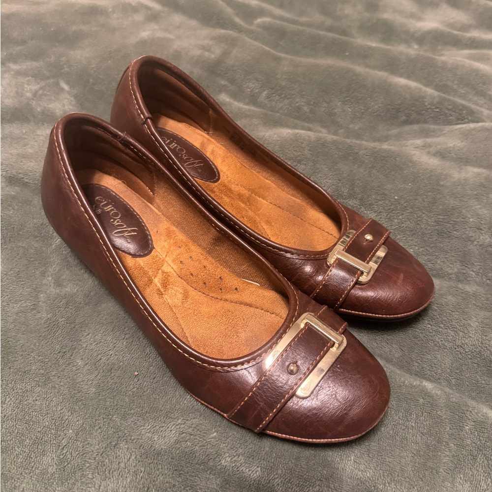 Eurosoft by Sofft Brown Flats 7.5